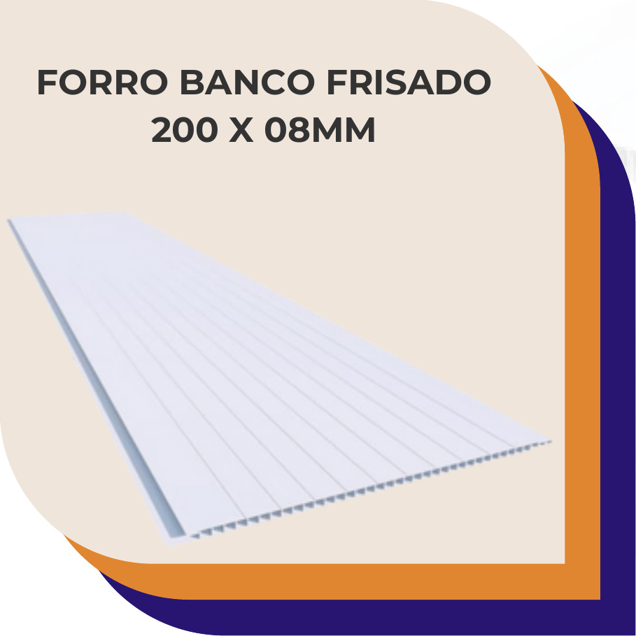 Forro Branco Frisado 08mm