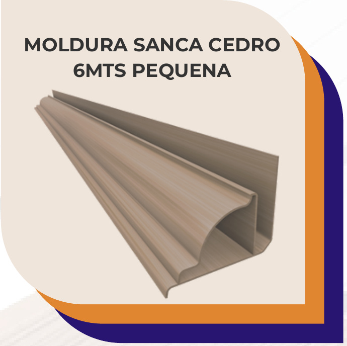 Moldura Sanca Cedro 6m Pequena