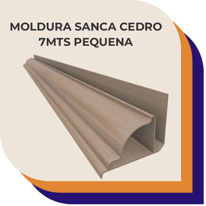 Moldura Sanca Cedro 7m Pequena