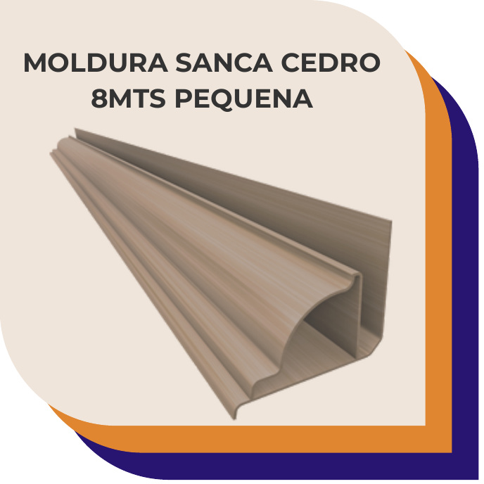 Moldura Sanca Cedro 8m Pequena