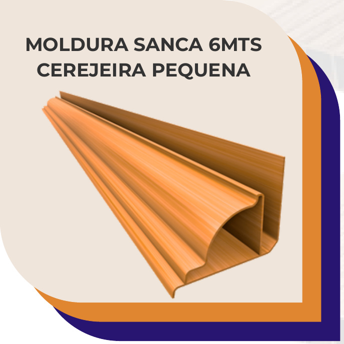 Moldura Sanca Cerejeira 6m Pequena