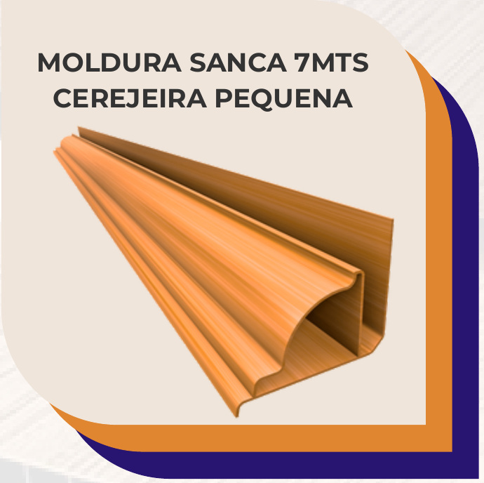 Moldura Sanca Cerejeira 7m Pequena
