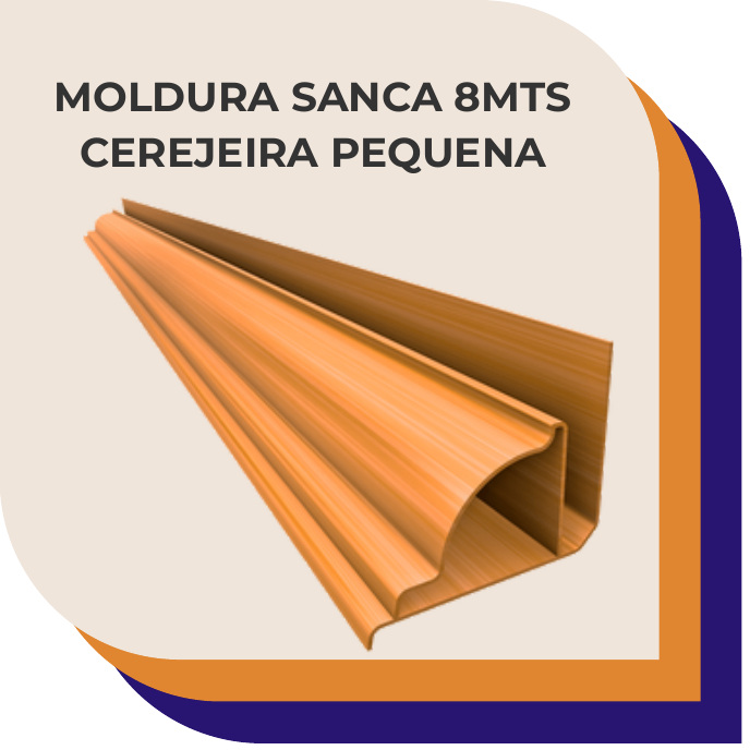 Moldura Sanca Cerejeira 8m Pequena