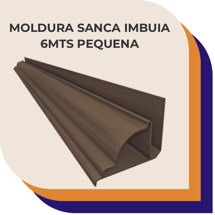 Moldura Sanca Imbuia 6m Pequena