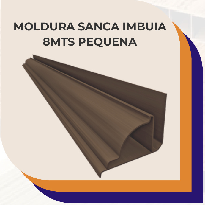 Moldura Sanca Imbuia 8m Pequena