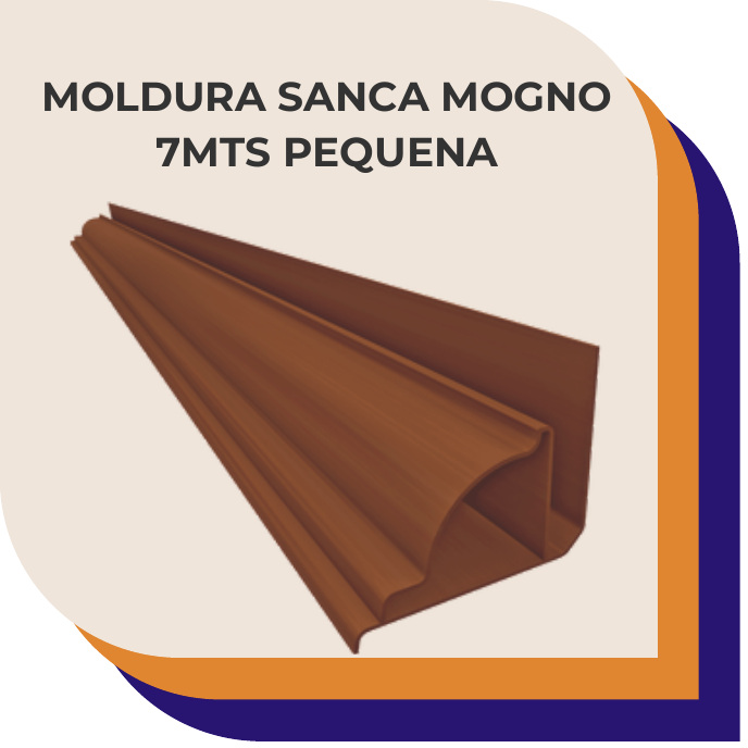 Moldura Sanca Mogno 7m Pequena